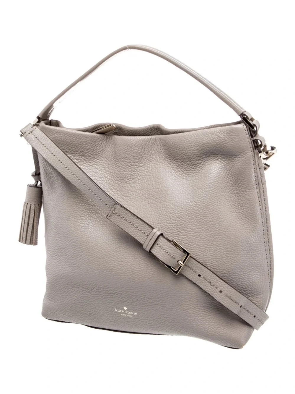 Kate Spade Orchard Street Small Natalya Bag Taupe Pebbled Leather Like New